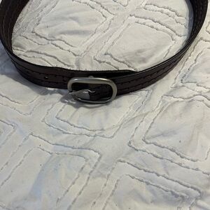 Leather womens belt